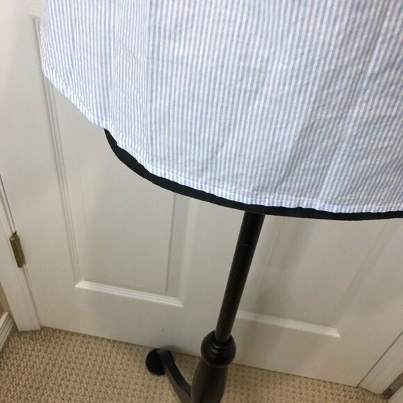 H&M pin striped off the half sleeve blouse top 4 - Picture 6 of 9